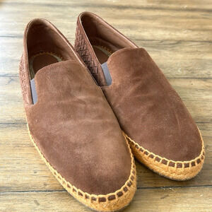 Bottega Veneta suede espadrille loafers